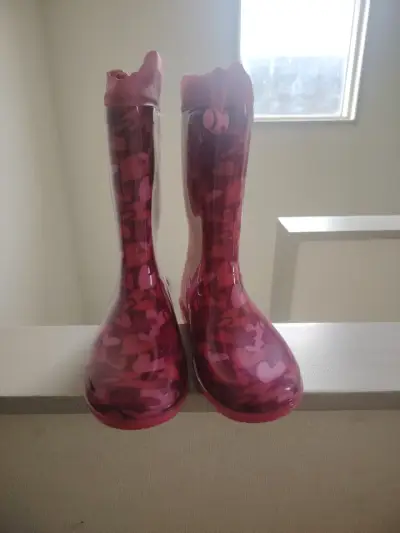 Botas de lluvia infantiles rosas numero 32 - miniatura 1