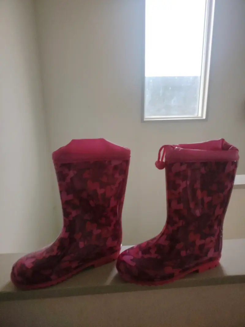 Botas de lluvia infantiles rosas numero 32 - 2