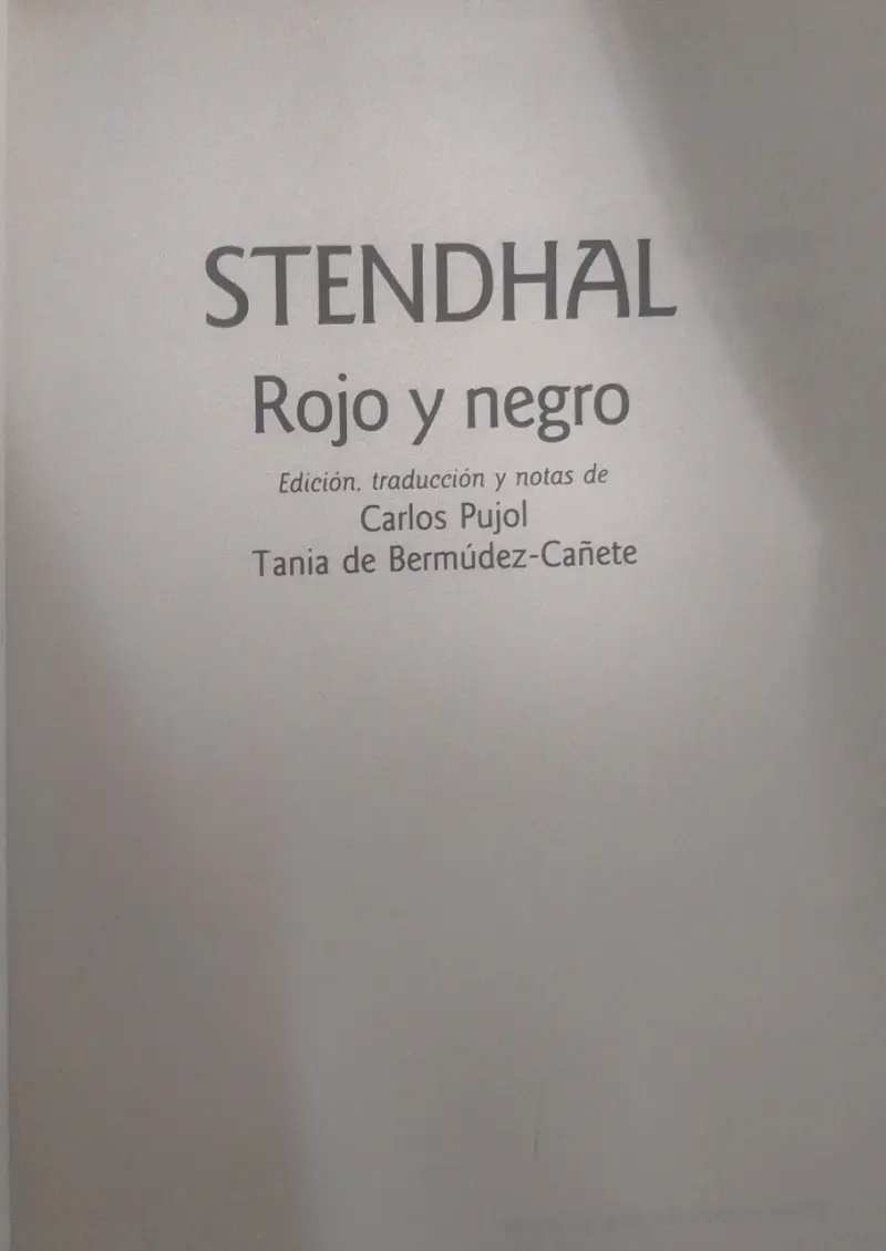 Libro 'Rojo y Negro' de Stendhal - 2