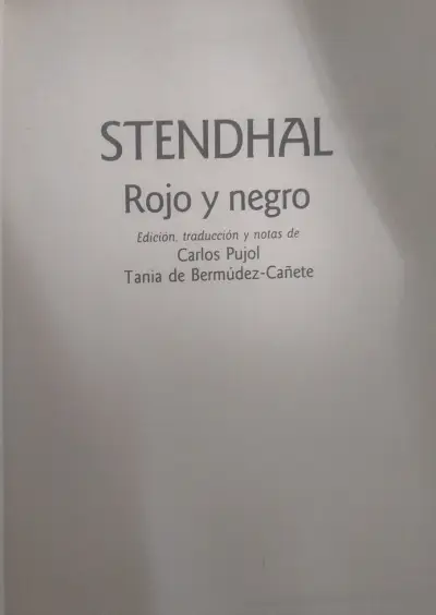 Libro 'Rojo y Negro' de Stendhal - miniatura 2