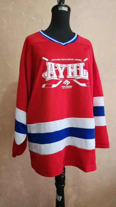 Camiseta de hockey AYHL roja - miniatura 1