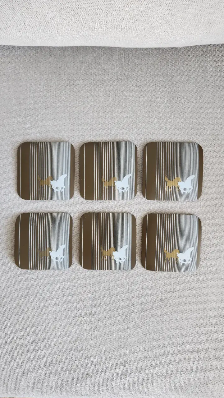 Set de posavasos años 80 - 5