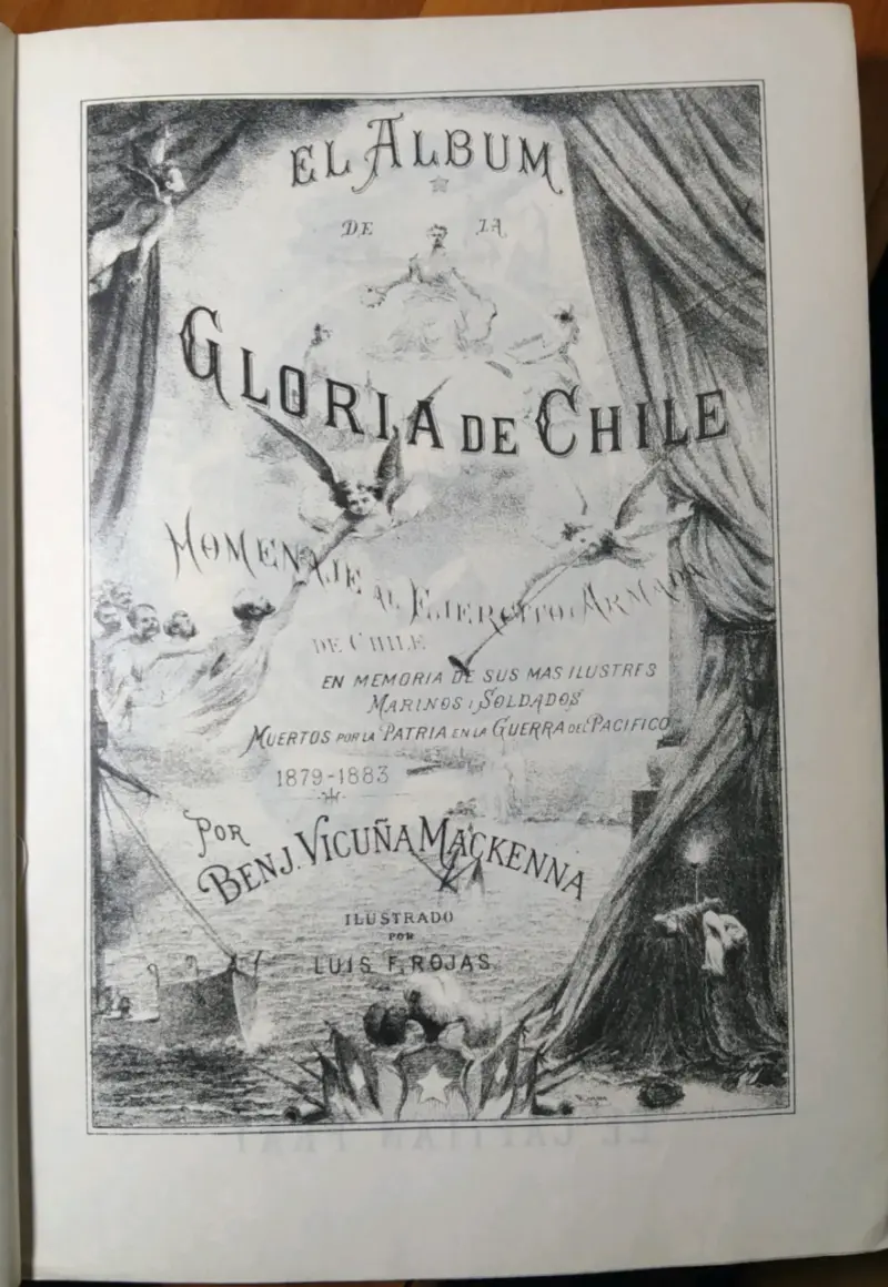 Libro antiguo 'El Álbum de la Gloria de Chile' - 6