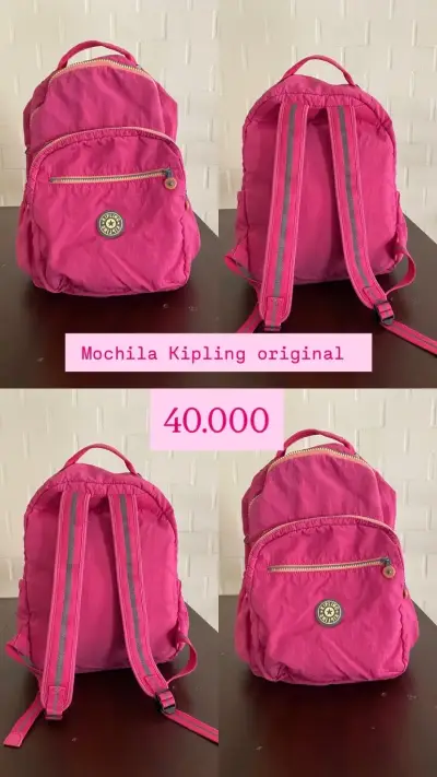 Mochila Kipling original rosa - miniatura 1