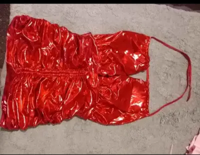 Disfraz de enfermera sexy negro y rojo - miniatura 6