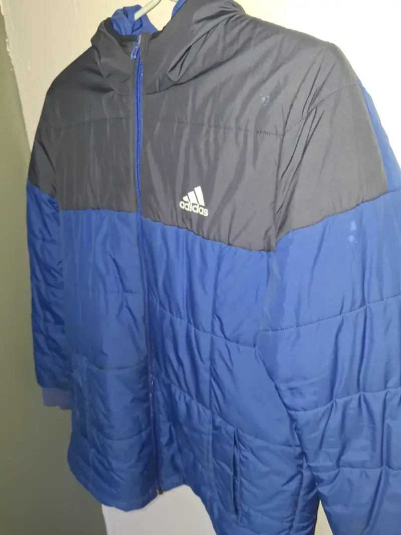 Chaqueta Adidas azul con capucha + para de plumas - 2