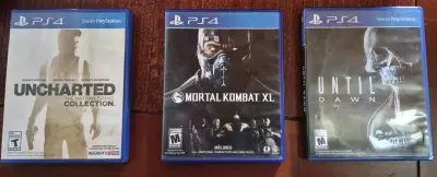 Lote de juegos PS4: Until Dawn, Mortal Kombat XL, Uncharted - miniatura 2