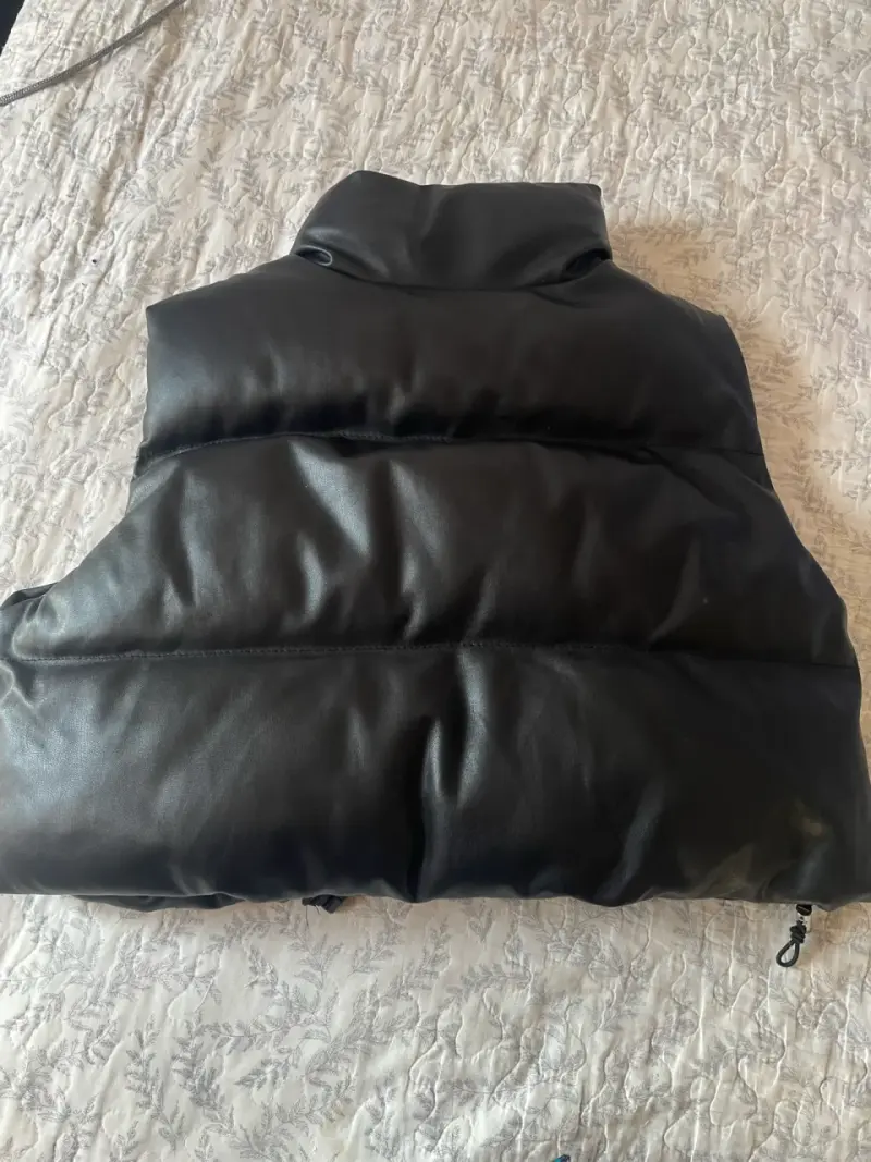 Chaleco acolchado negro unisex - 3
