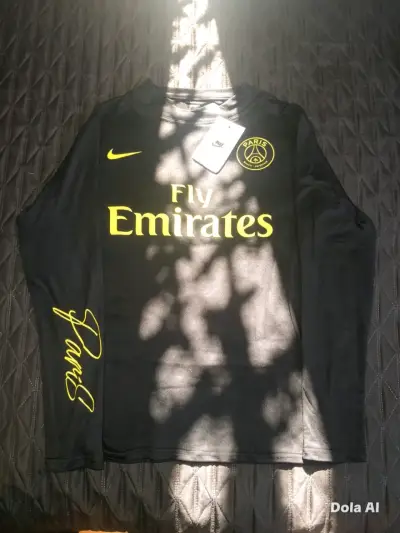 Polera deportiva manga larga negra Nike PSG - miniatura 2