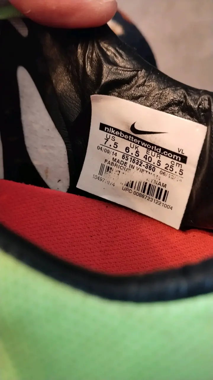 Zapatos de fútbol Nike Mercurial verdes originales - 6