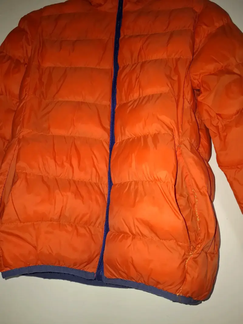 Chaqueta acolchada naranja para niños - 4