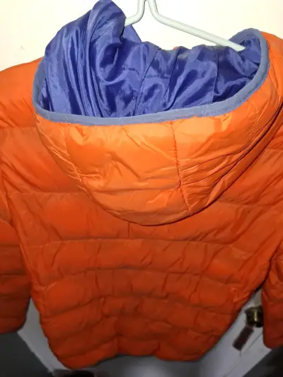 Chaqueta acolchada naranja para niños - miniatura 6