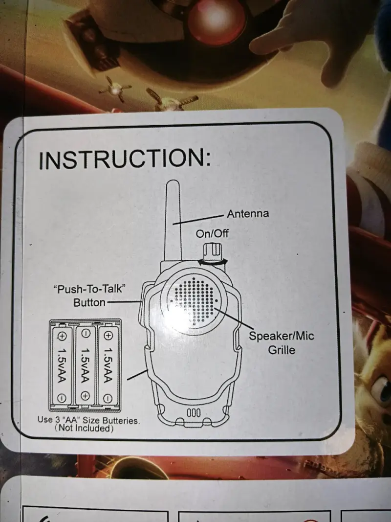 Walkie Talkies Sonic para niños - 3