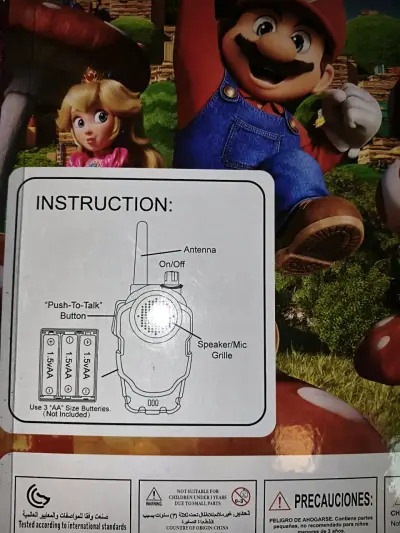 Walkie Talkies Mario Bros para niños - miniatura 3
