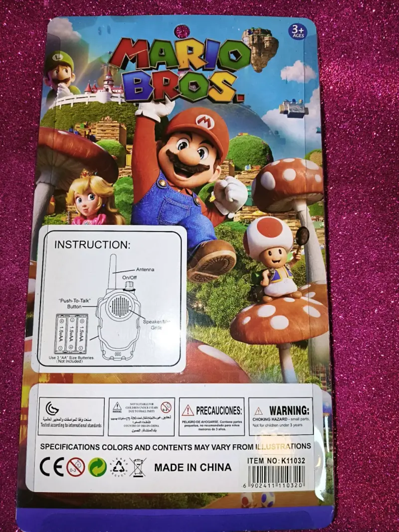 Walkie Talkies Mario Bros para niños - 2