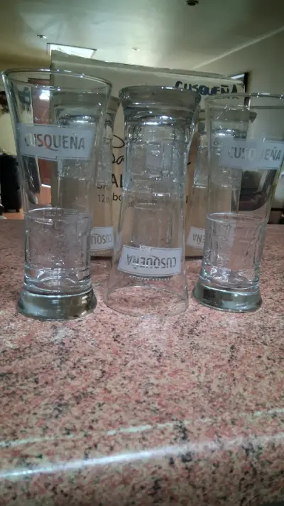 Set de vasos Cusqueña de vidrio - miniatura 2