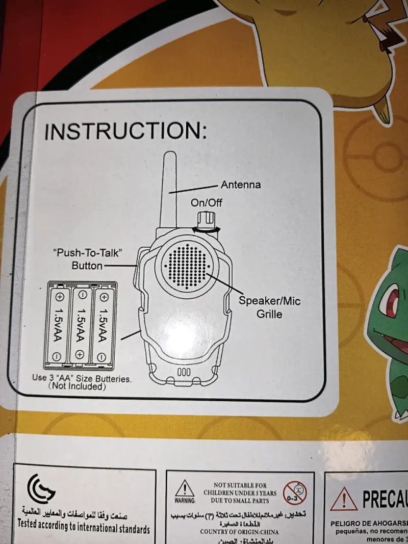 Walkie Talkies Pokémon para niños - 3