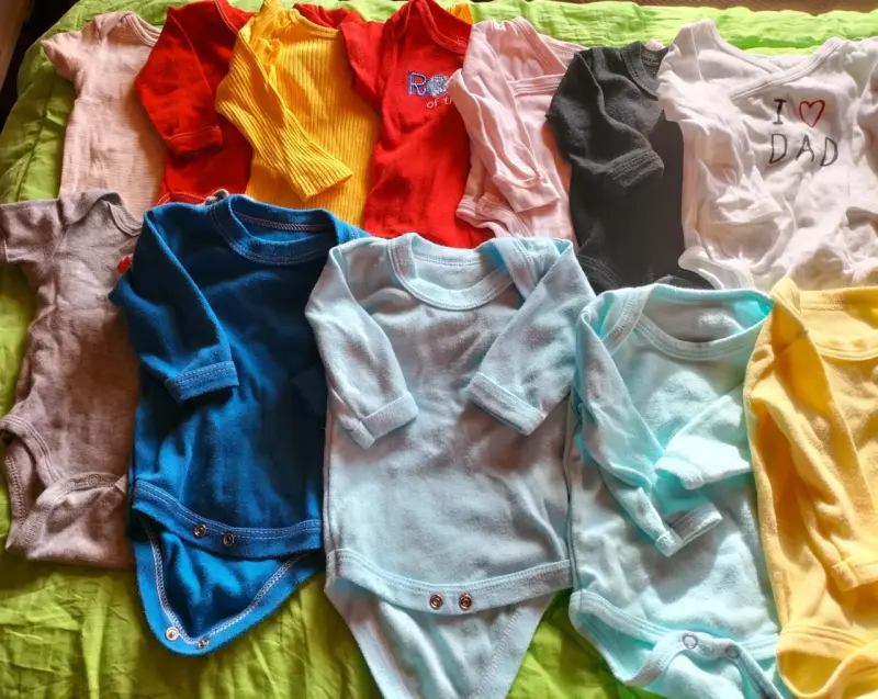 Lote de bodies para bebé en varios colores - 2