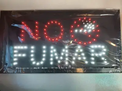 Letrero LED No Fumar - miniatura 1
