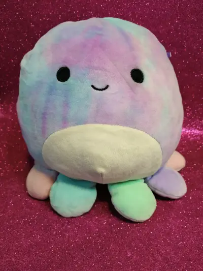Peluche pulpo multicolor suave - miniatura 1