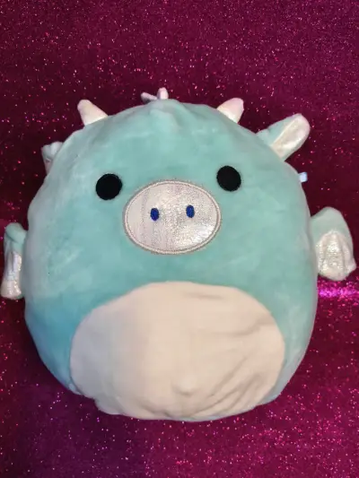 Peluche dragón azul suave - miniatura 1