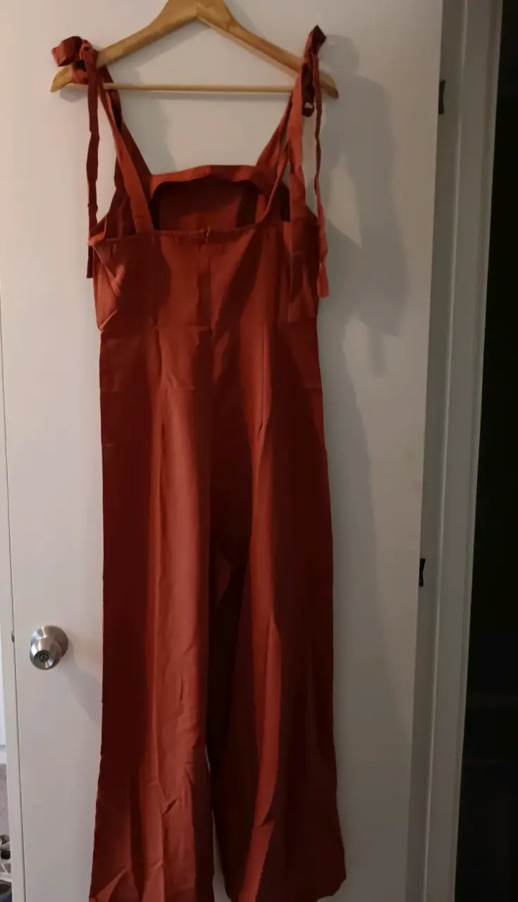 Mono anaranjado con tirantes talla M - 3