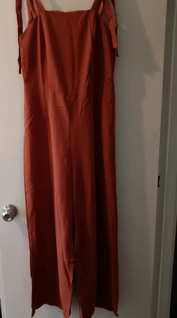 Mono anaranjado con tirantes talla M - 4