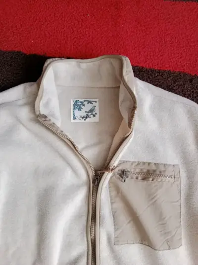 Chaqueta polar beige con cierre - miniatura 3