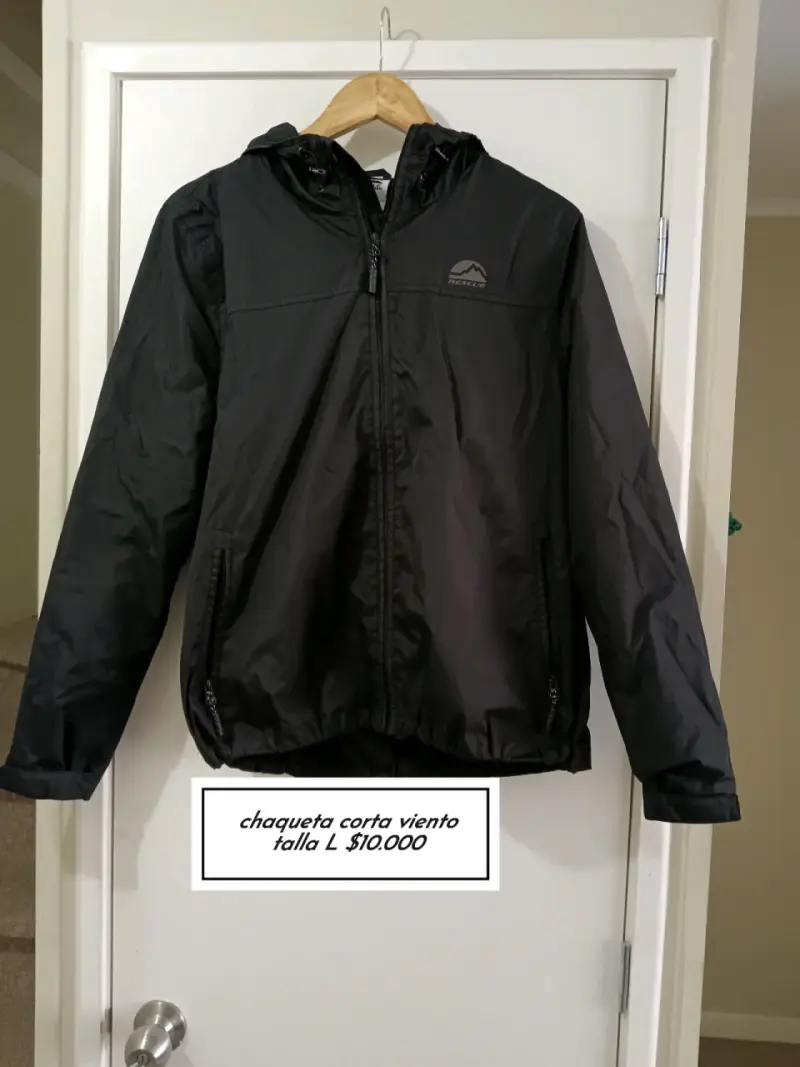 Chaqueta cortaviento negra Rescuer talla L