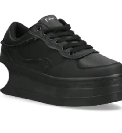 Zapatillas negras con plataforma - miniatura 2