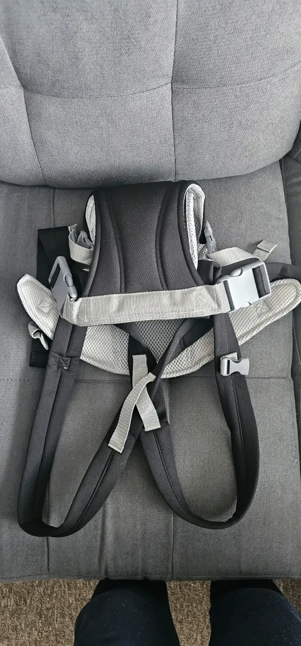 Mochila portabebés ergonómica gris - 1