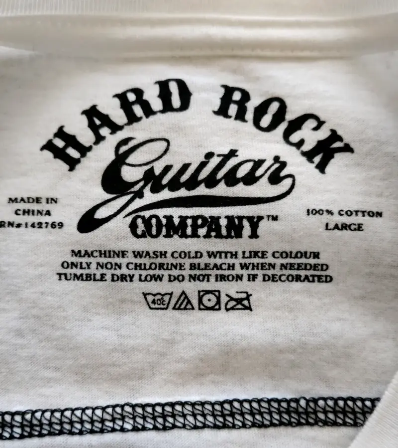 Polera Hard Rock Guitar Company USA - 2