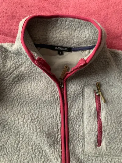 Chaqueta polar Byboulevard gris con rosado - miniatura 1
