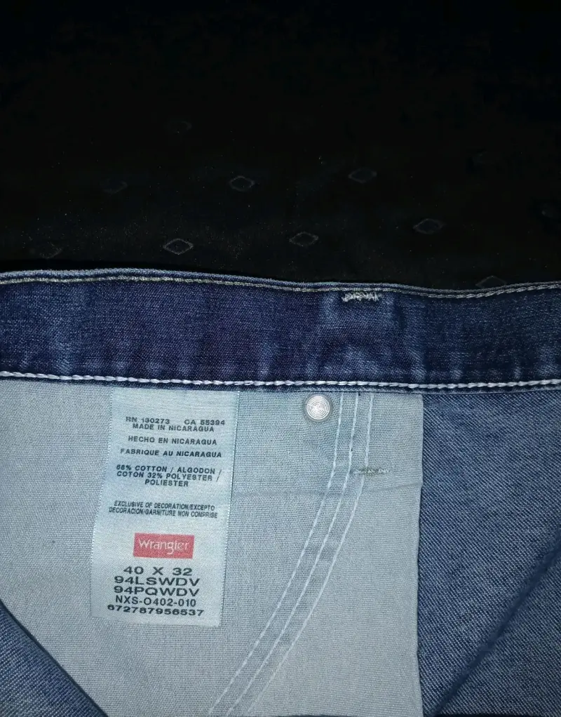Jeans de mezclilla azul para hombre - 2
