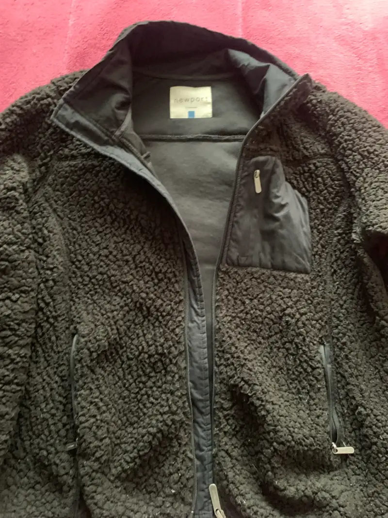 Chaqueta de polar grueso Newport negra - 1