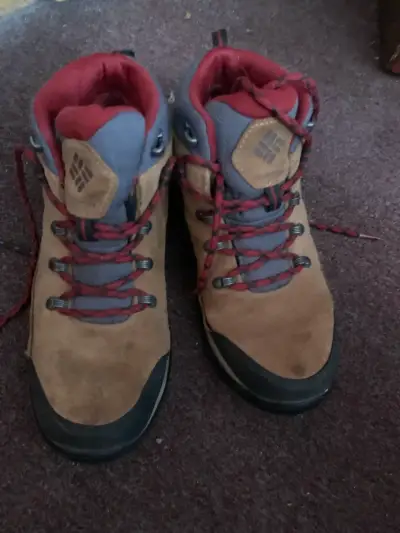 Botas de montaña Columbia marrón y rojo - miniatura 1