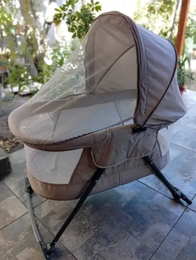 Cuna moisés portátil con mosquitero - miniatura 2