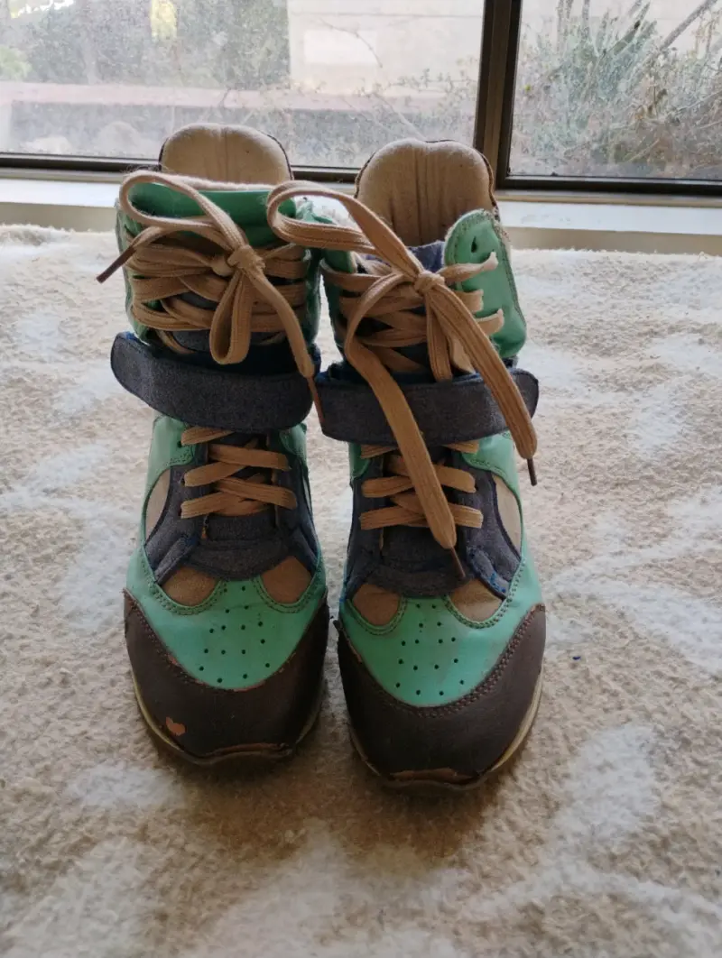 Botas de snowboard verde y azul - 1