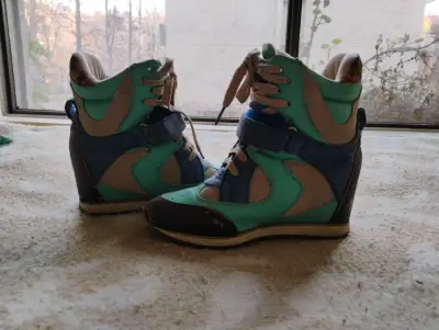 Botas de snowboard verde y azul - miniatura 3