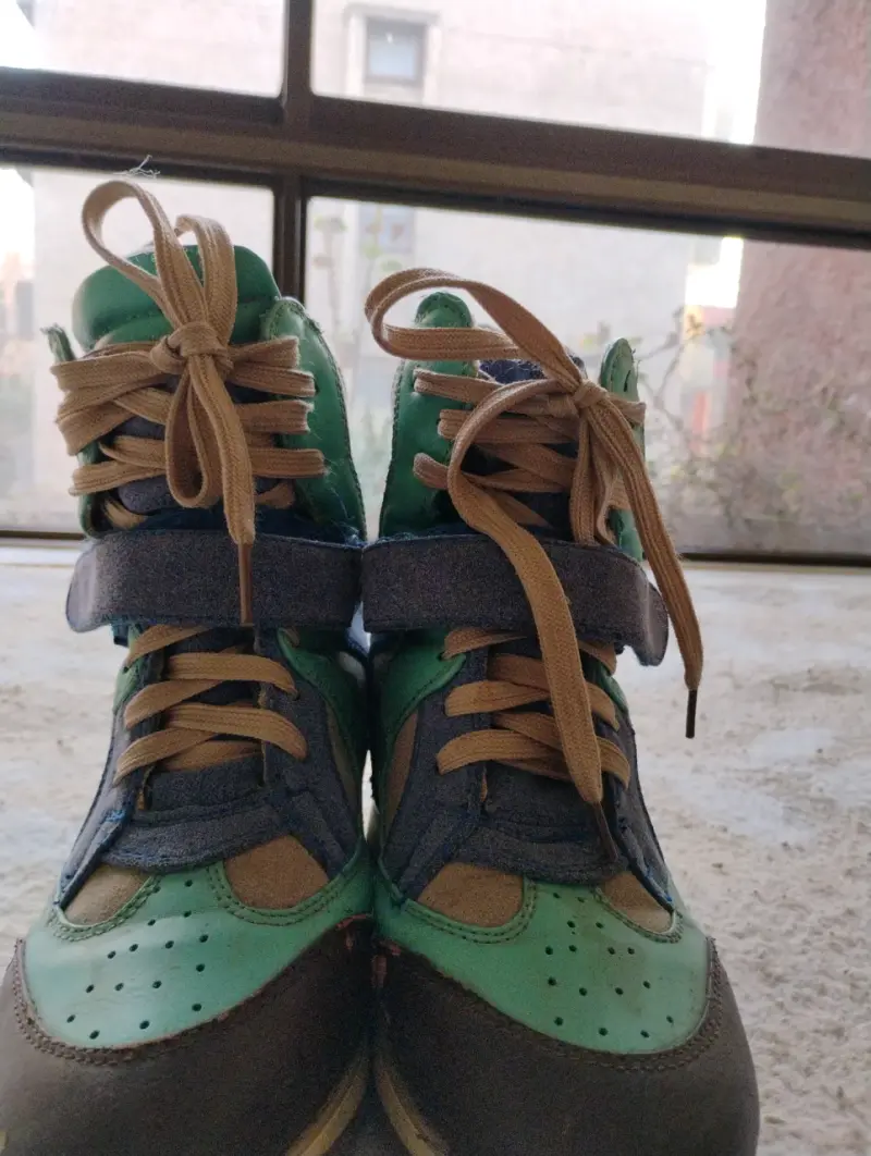 Botas de snowboard verde y azul - 4