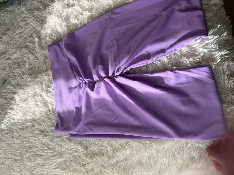 Leggings morados de algodón para mujer - 2
