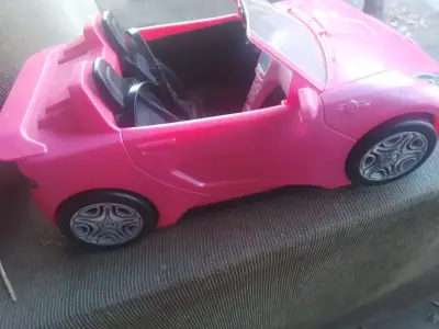 Auto de juguete convertible rosa para niños - miniatura 1