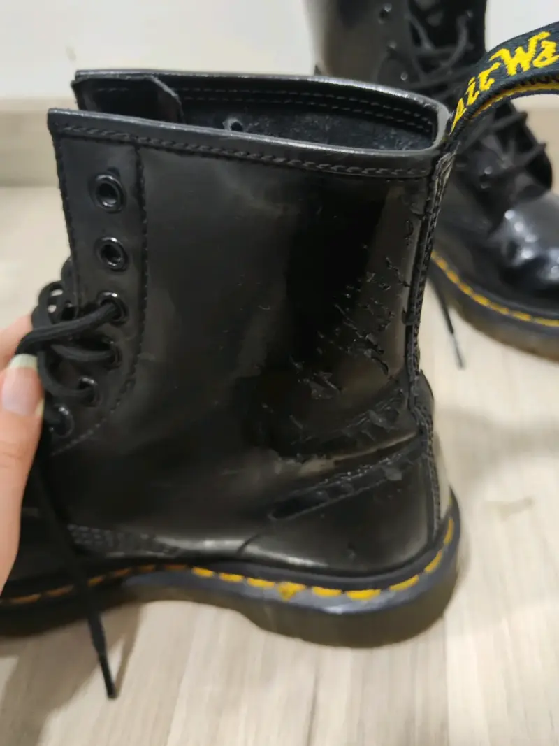 Botines Negros Dr Martens Charol - Talla 38 - 4