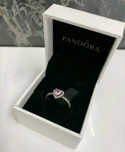 Anillo de compromiso plata 925 corazón Pandora - miniatura 2