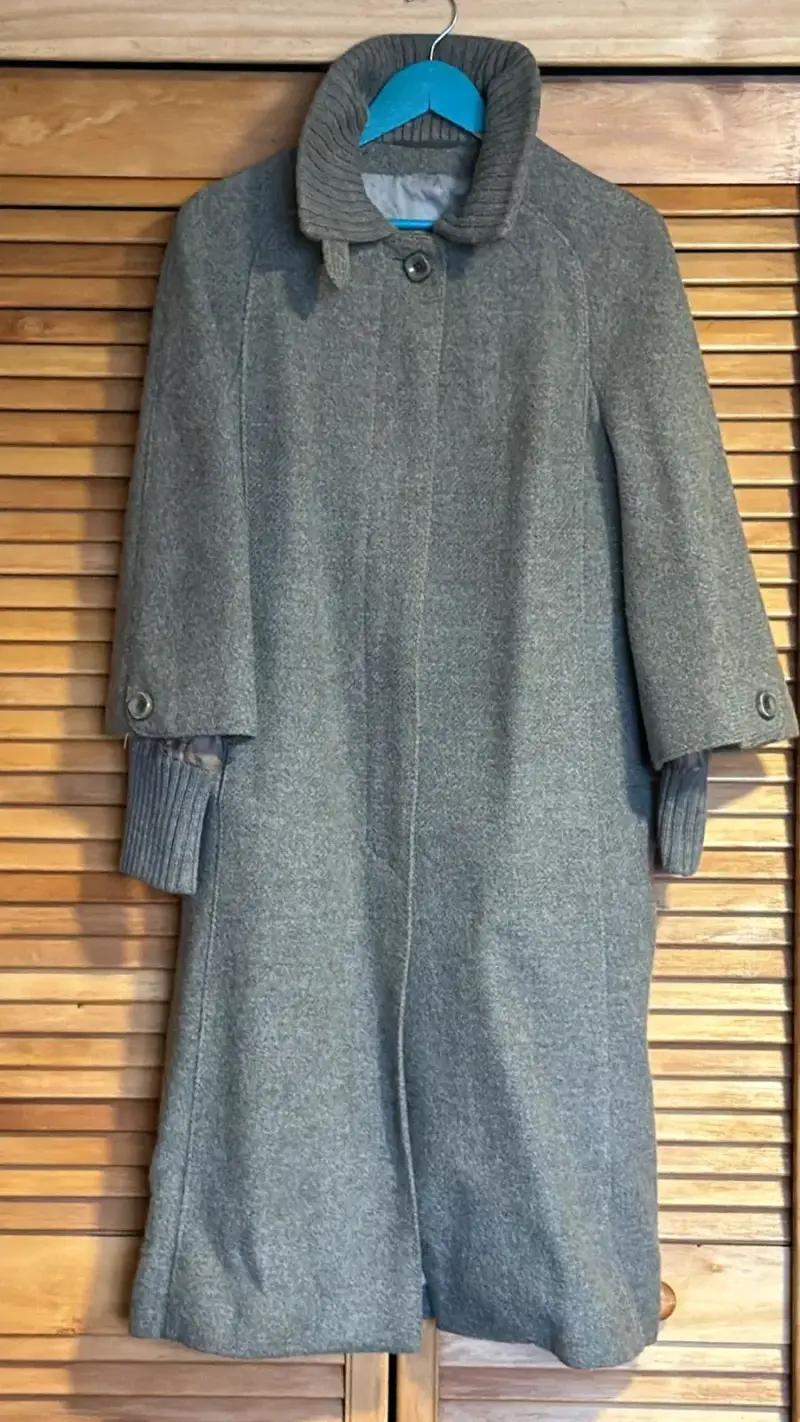 Abrigo largo marrón para mujer - 6