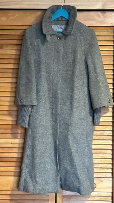 Abrigo largo marrón para mujer - miniatura 6