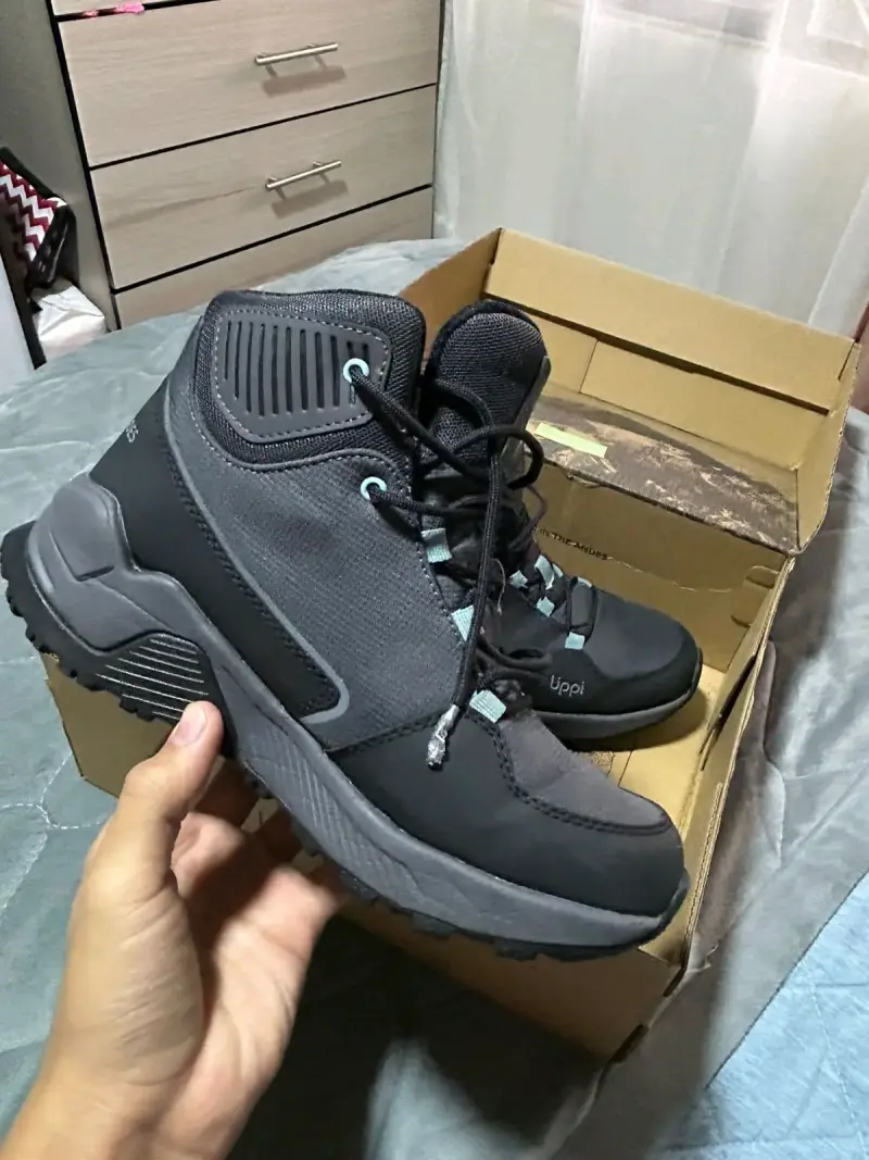Botas de trekking Lippi gris con negro - 3