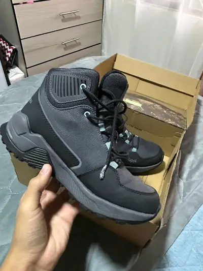 Botas de trekking Lippi gris con negro - miniatura 3
