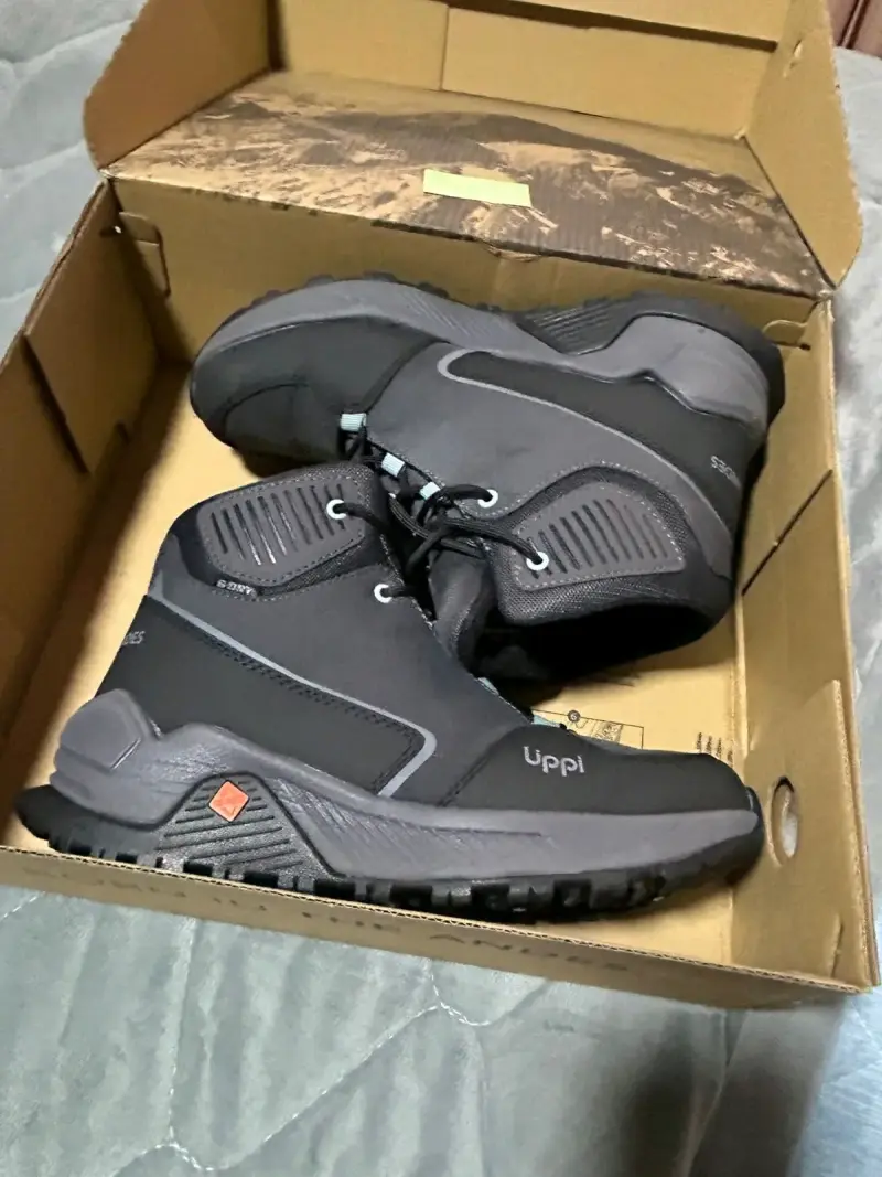 Botas de trekking Lippi gris con negro - 4