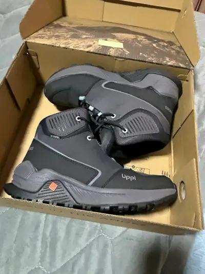 Botas de trekking Lippi gris con negro - miniatura 4